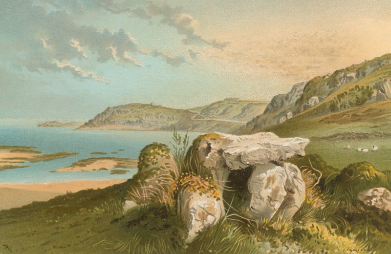 Rozel Bay og Druidical Remains - Jersey av English School