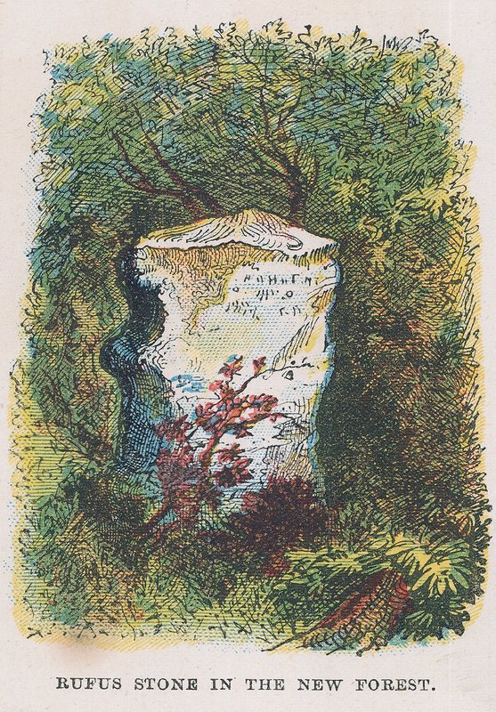Rufus-stein i New Forest av English School