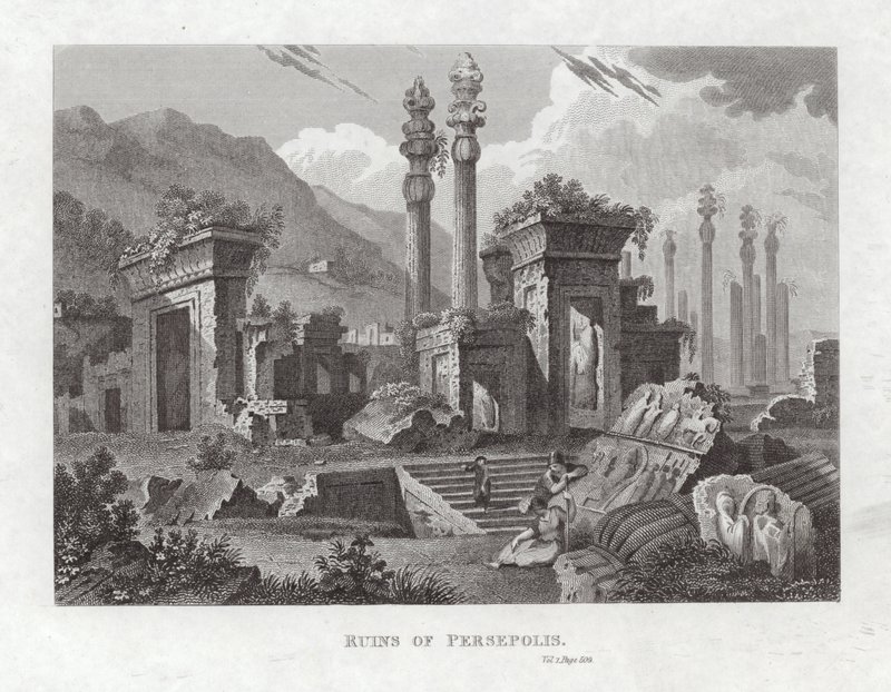 Ruinene av Persepolis av English School