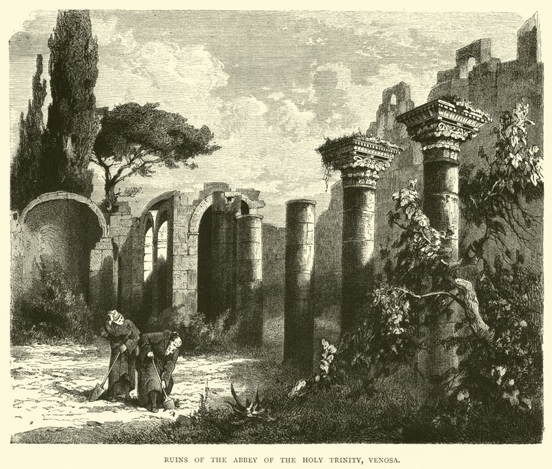 Ruinene av Abbey of the Holy Trinity, Venosa av English School