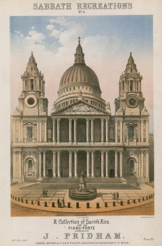 Sabbath Recreations: A Collection of Sacred Airs for the Piano-Forte arrangert av J Pridham av English School