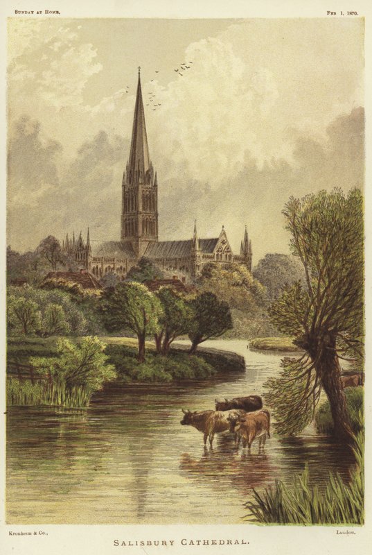 Salisbury katedral i Salisbury av English School