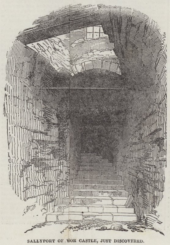 Sallyport of Windsor Castle, nettopp oppdaget (gravering) av English School