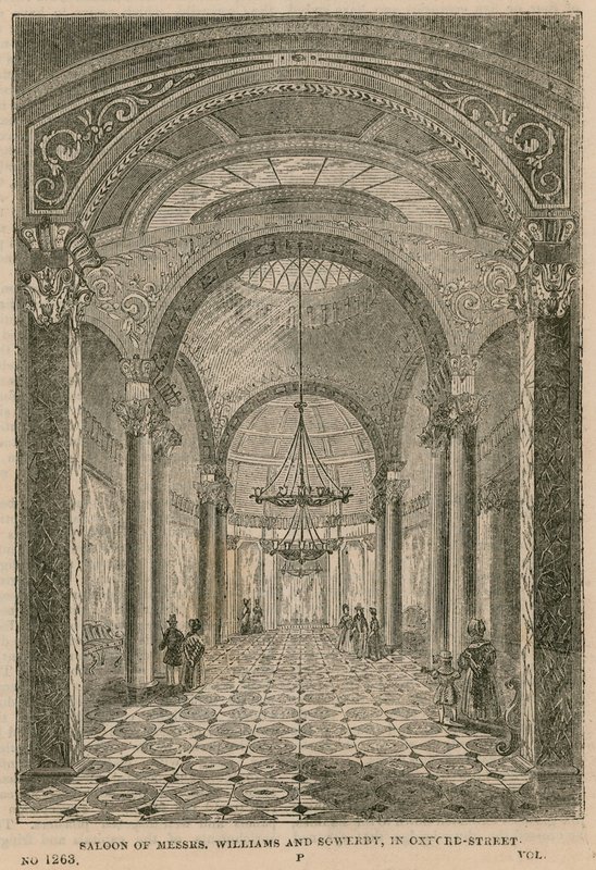 Saloon of Mrs Williams and Sowerby, Oxford Street, London av English School