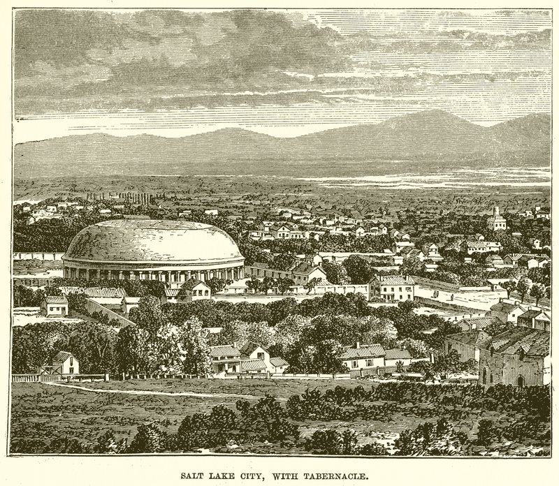 Salt Lake City, med Tabernakel av English School