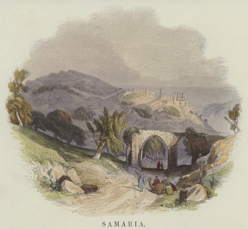 Samaria (farget gravering) av English School