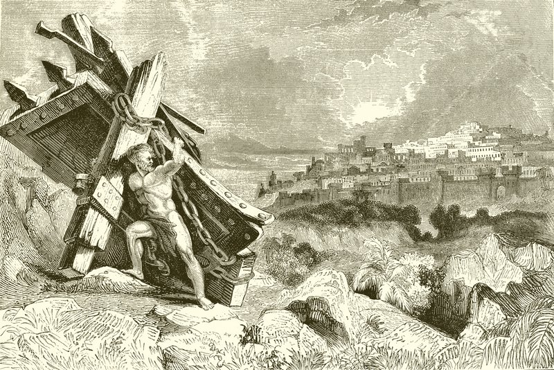 Samson bærer bort Gazas porter av English School