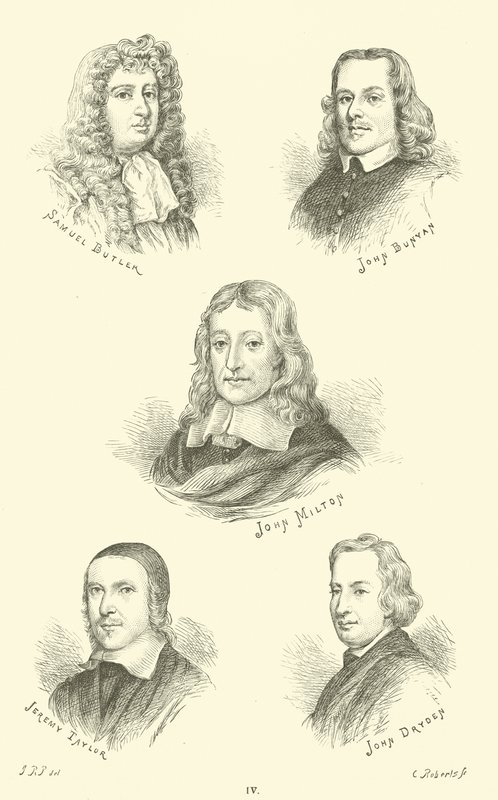 Samuel Butler, John Bunyan, John Milton, Jeremy Taylor, John Dryden av English School