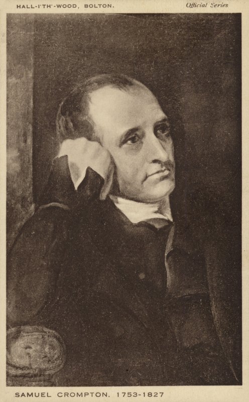Samuel Crompton (1753–1827), engelsk oppfinner av det spinnende muldyret (lito) av English School
