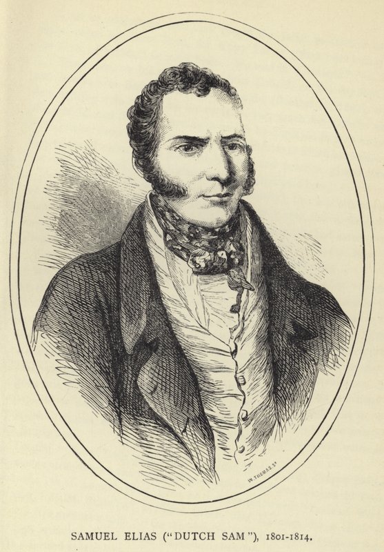 Samuel Elias, nederlandske Sam, 1801-1814 av English School