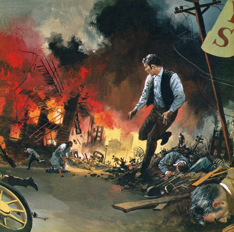 Jordskjelvet i San Francisco 18. april 1906 av English School