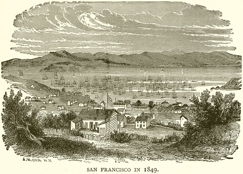 San Francisco i 1849 av English School