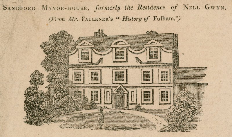 Sandford Manor House, Fulham, London, tidligere boligstedet til Nell Gwynne av English School
