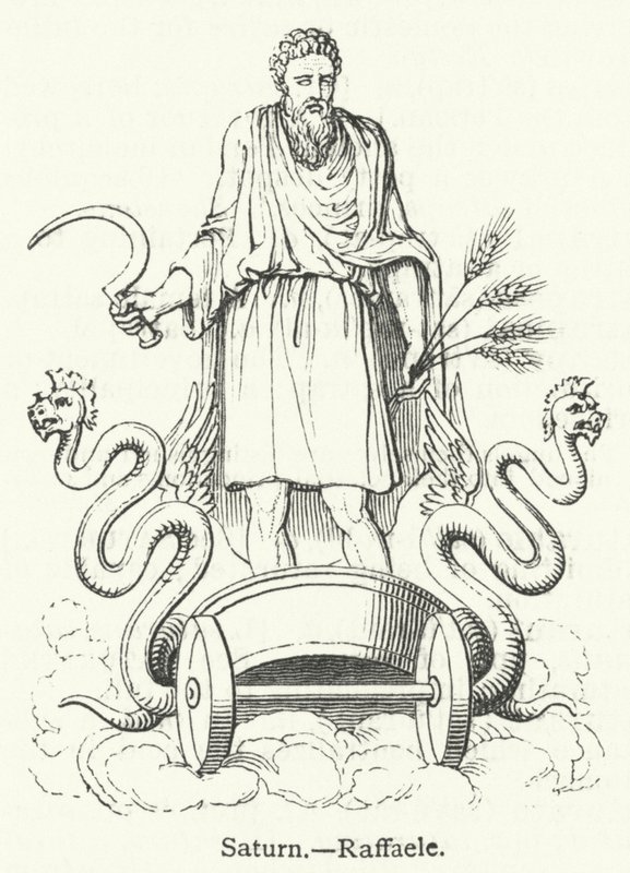 Saturn (gravering) av English School