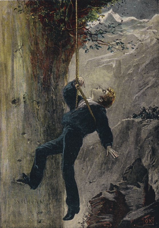 Lagret. Illustrasjon fra The Natural Bridge, eller One Niche the Highest, av Elihu Burritt (farge litho) av English School