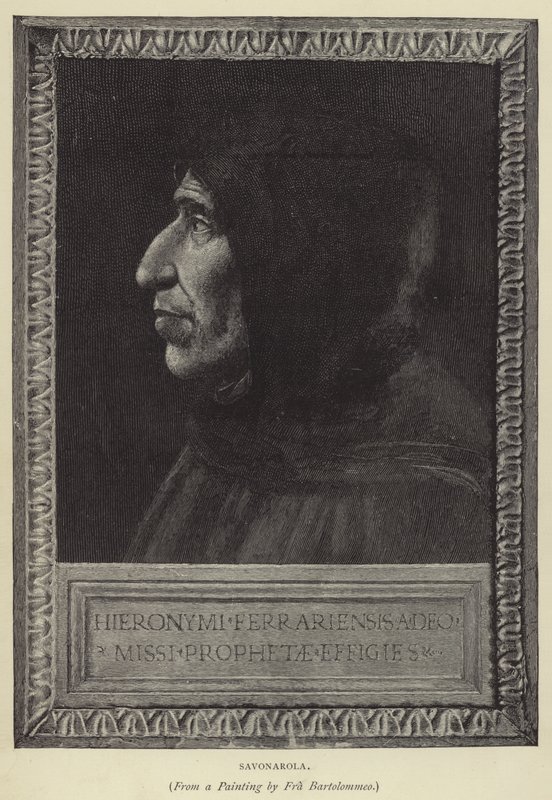 Savonarola (gravering) av English School