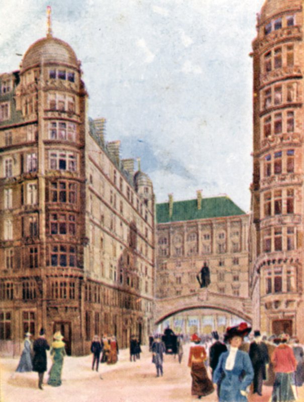 Savoy Hotel, London (farge litho) av English School