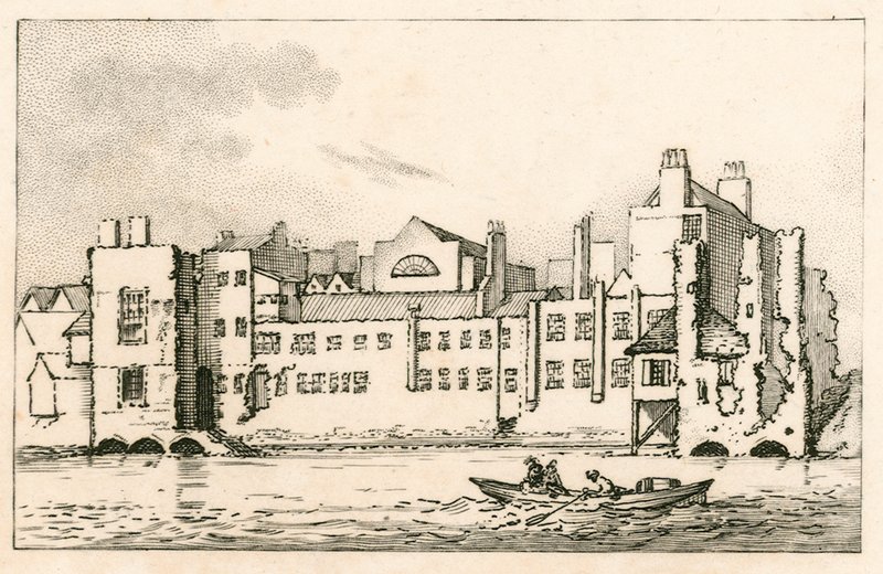 Savoy, London, slik det er i dag, 1792 av English School