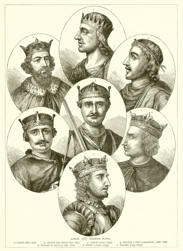 Saxon og Norman Kings av English School