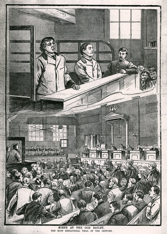 Scene at the Old Bailey: Århundrets mest oppsiktsvekkende rettssak - Oscar Wilde av English School