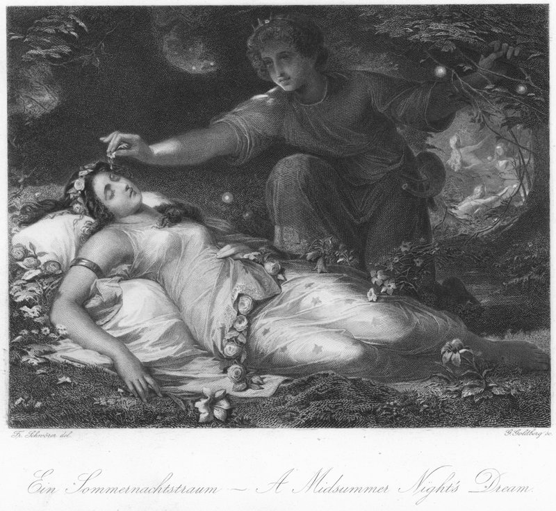 Scene fra A Midsummer Nights Dream av English School
