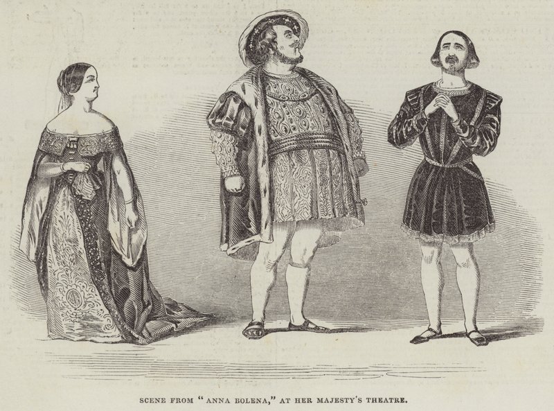 Scene fra "Anna Bolena," på Her Majesty