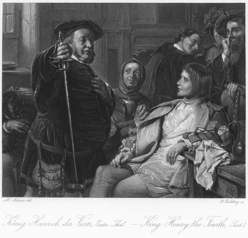 Scene fra kong Henry den fjerde del I av English School