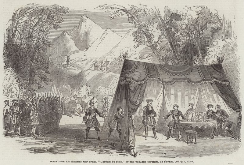 Scene fra Meyerbeers nye opera, "L