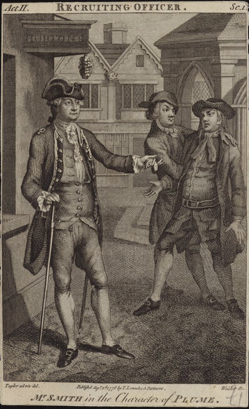 Scene fra The Recruiting Officer av English School
