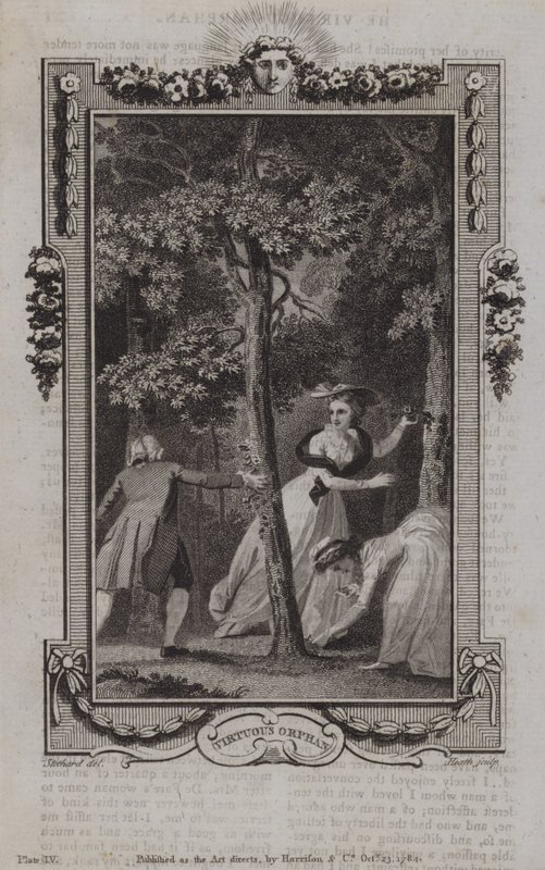 Scene fra The Virtuous Orphan, av Mary Collyer av English School