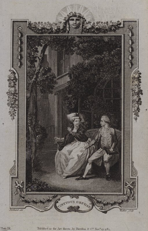 Scene fra The Virtuous Orphan, av Mary Collyer av English School