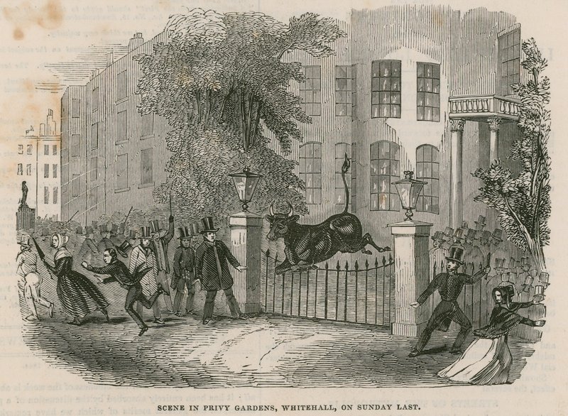 Scene i Privy Gardens av English School