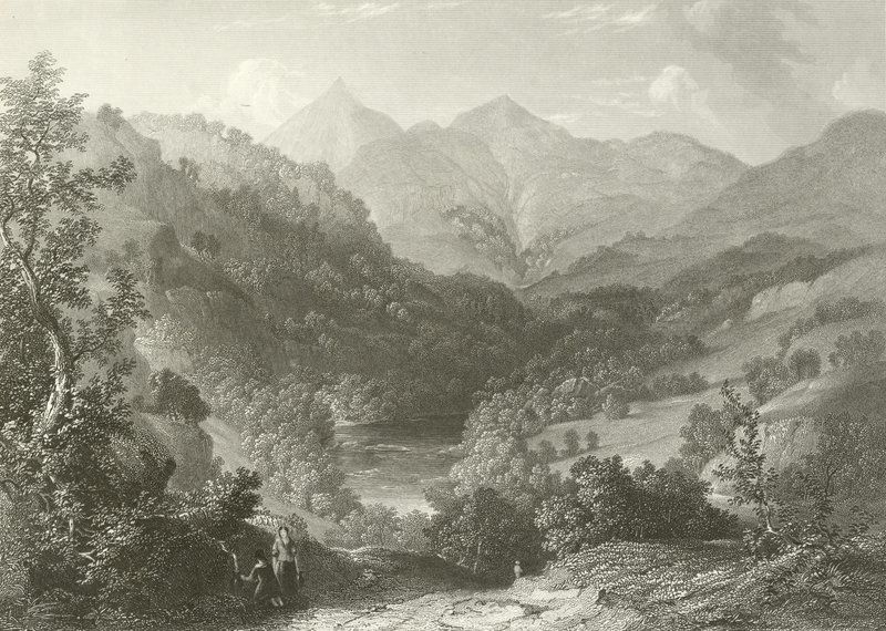 Scene på Tummel, nær Benurackie av English School
