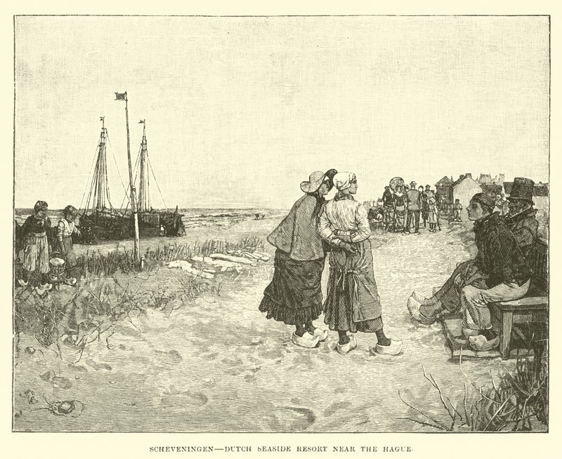 Scheveningen, nederlandsk badeby nær Haag av English School