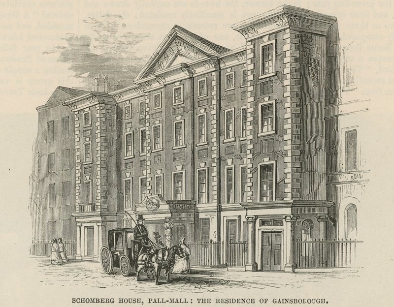 Schomberg House, Pall Mall, London, residensen til Thomas Gainsborough av English School