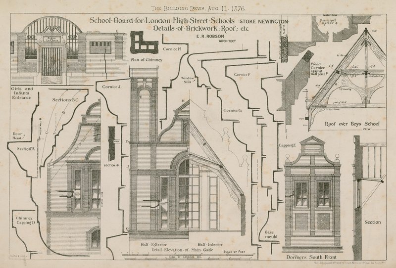 Skolestyret for London, High Street Schools, Stoke Newington, London av English School