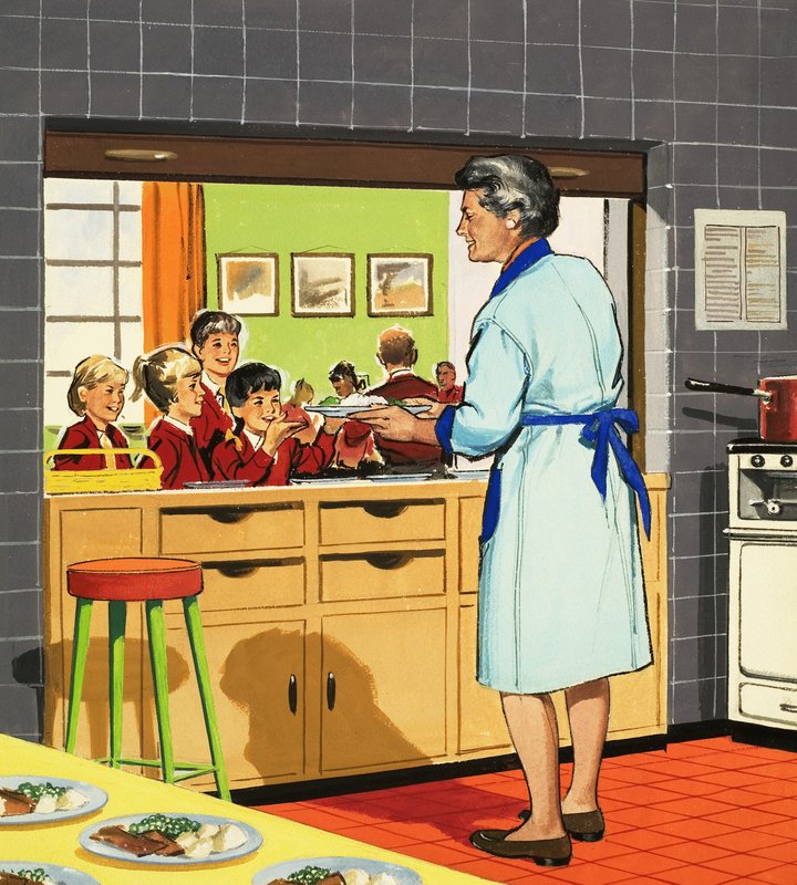 Skolemiddag dame av English School