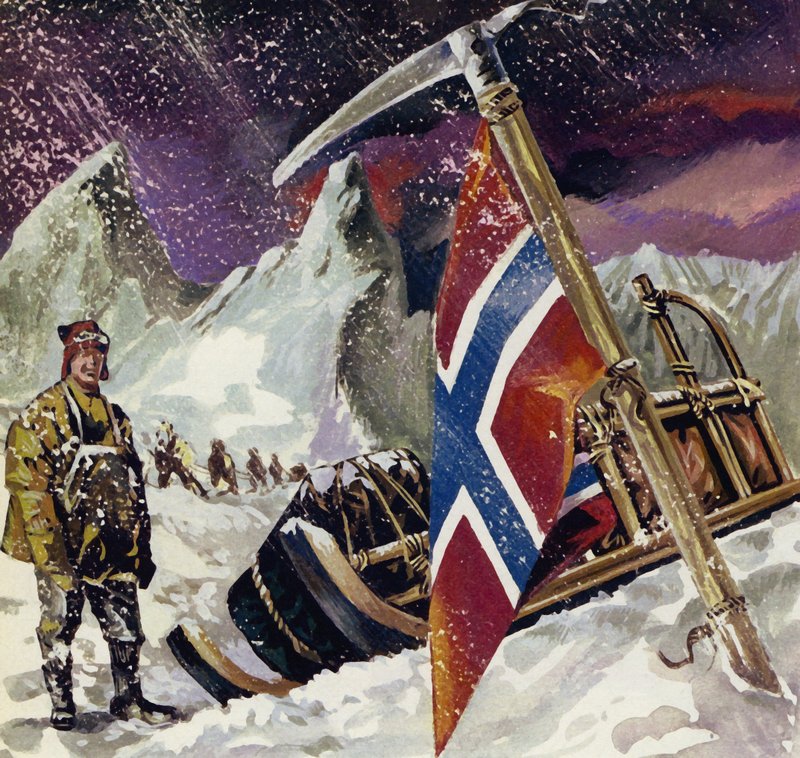 Scott nådde polen bare for å finne at han hadde blitt slått av Amundsen av English School