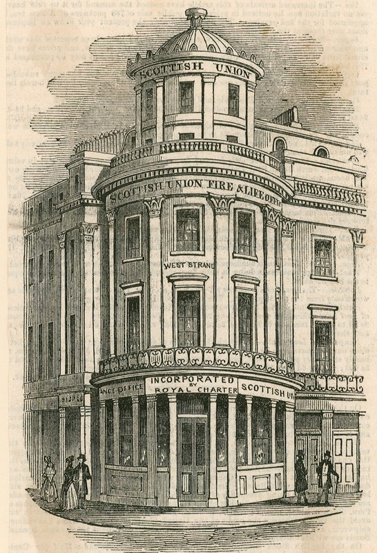Scottish Union Insurance Company, The Strand, London av English School