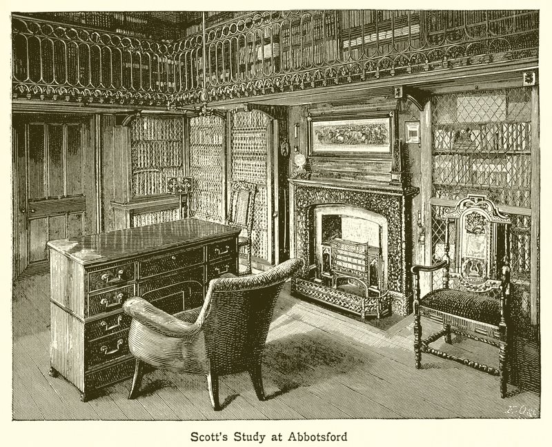 Scotts Study ved Abbotsford av English School