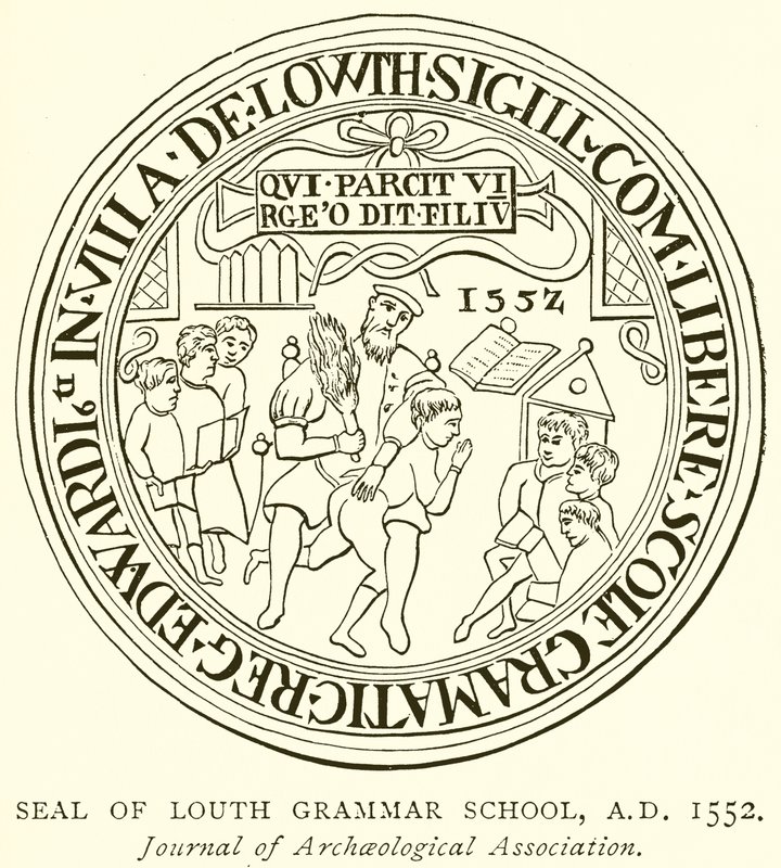 Seal of Louth Grammar School, A.D. 1552 av English School