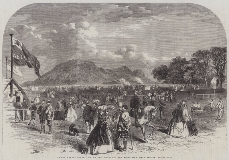 Andre årlige konkurranse av Edinburgh og Midlothian Rifle Association (gravering) av English School