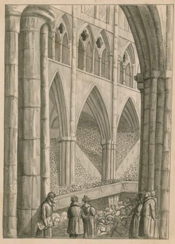 Andre Händels minnefestival, 24. juni 1834 av English School