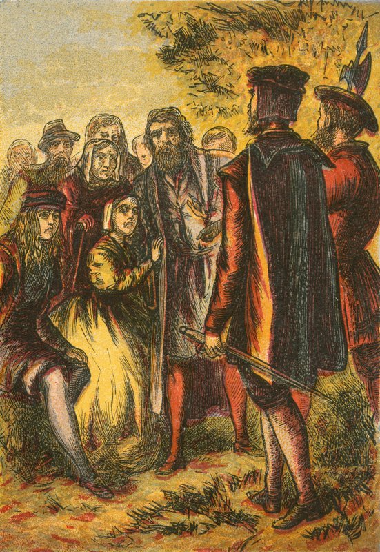 Beslagleggelse av protestanter ved Islington av English School