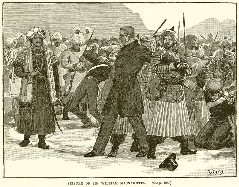 Beslagleggelse av Sir William Macnaghten av English School