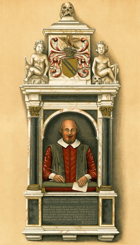 Shakespeare-byste av English School