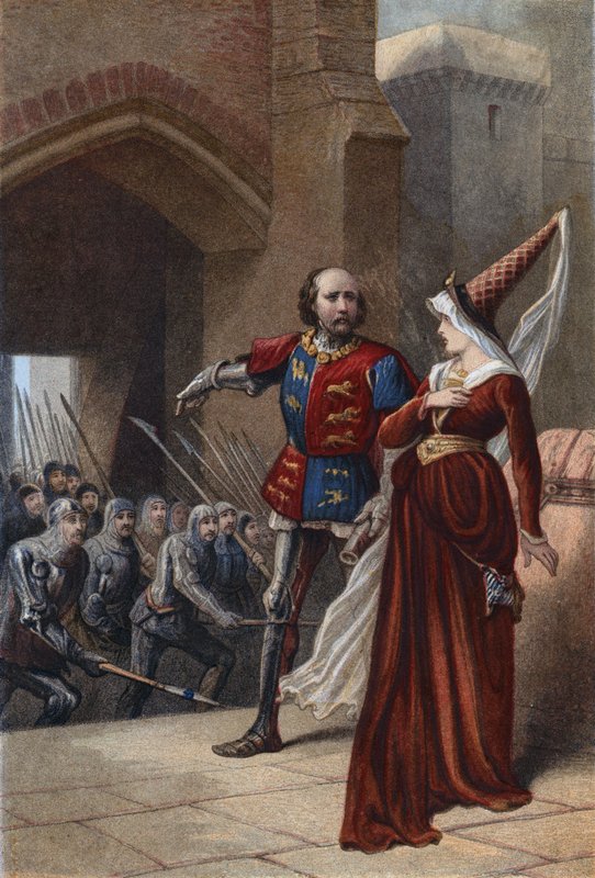 Shakespeare, kong Henry IV, del I, akt II, scene 3 av English School
