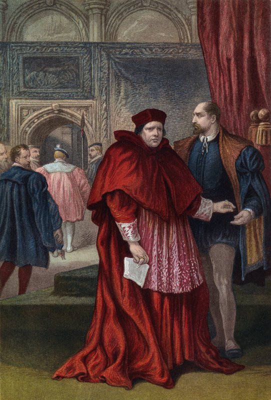 Shakespeare, kong Henry den åttende, akt III, scene 2 av English School