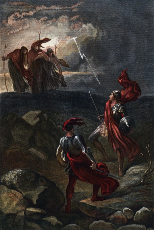 Shakespeare, Macbeth, akt I, scene 3 av English School