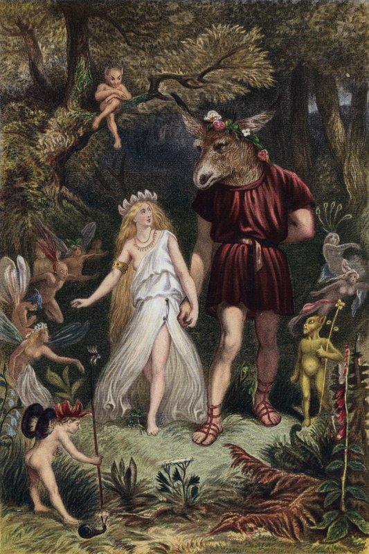 Shakespeare, Midtsommernattsdrøm, akt IV, scene 1 av English School